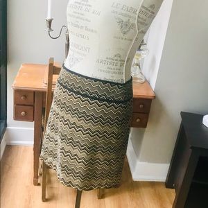 Ann Taylor LOFT Chevron Pencil Skirt Sz 4